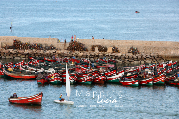 El Jadida il piccolo porto di barche rosse Pht Emanuela Gizzi Mapping Lucia