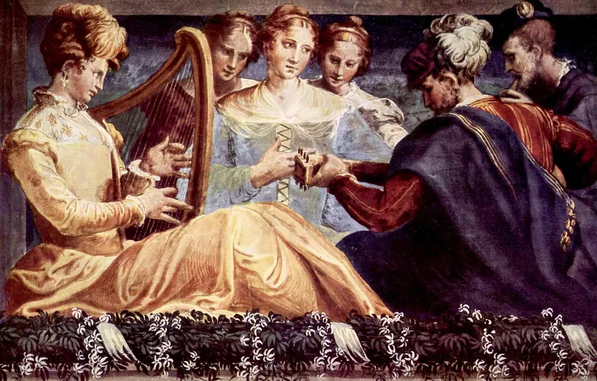 concerto-di-donne-nella-musica-barocca-sedute-alla-corte-di-un-re-con-i-loro-strumenti-musicali